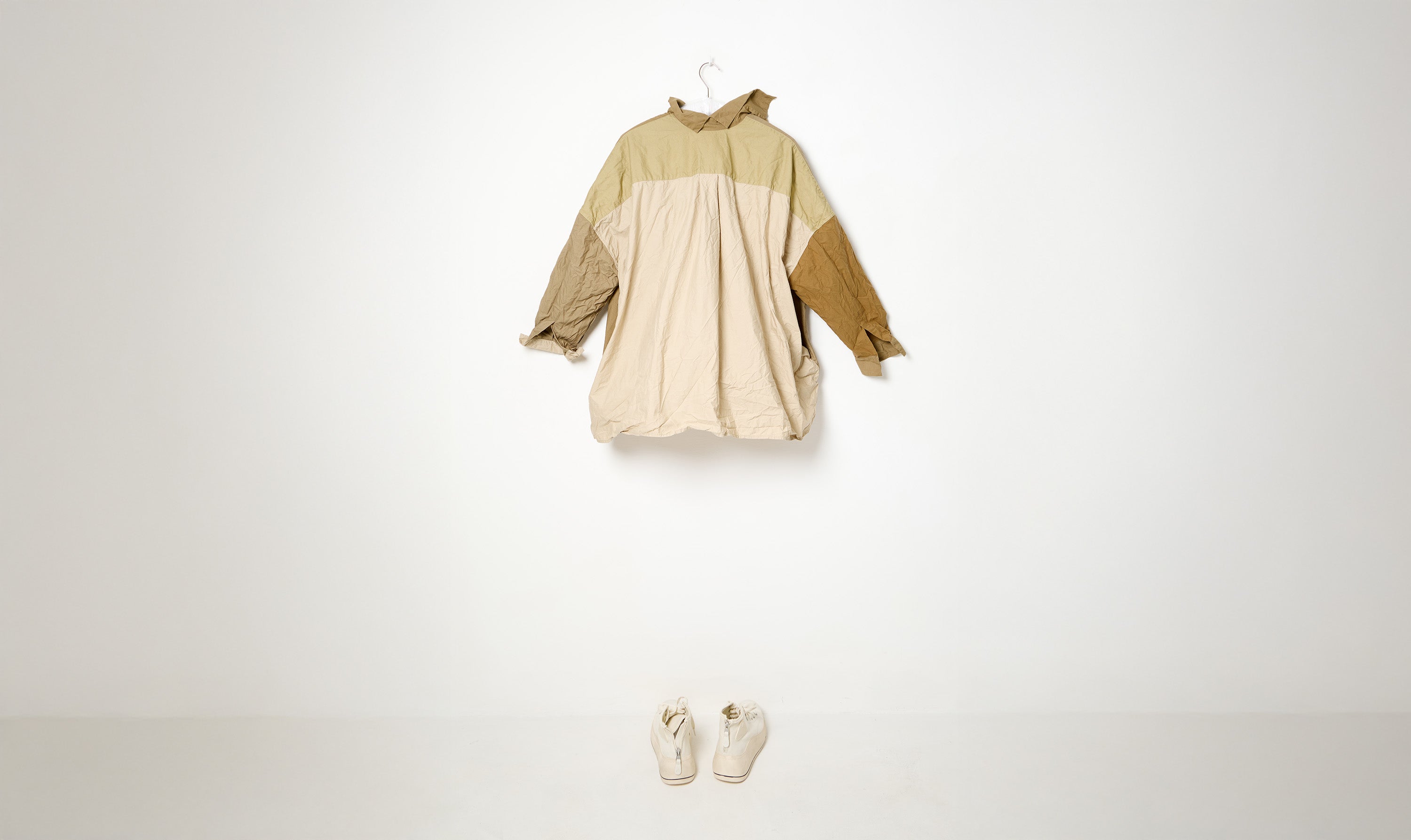 natural/khaki cotton wide uomo shirt