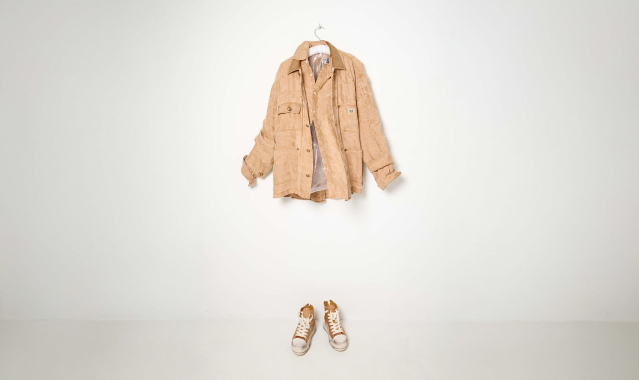 layered R13 embroidered look