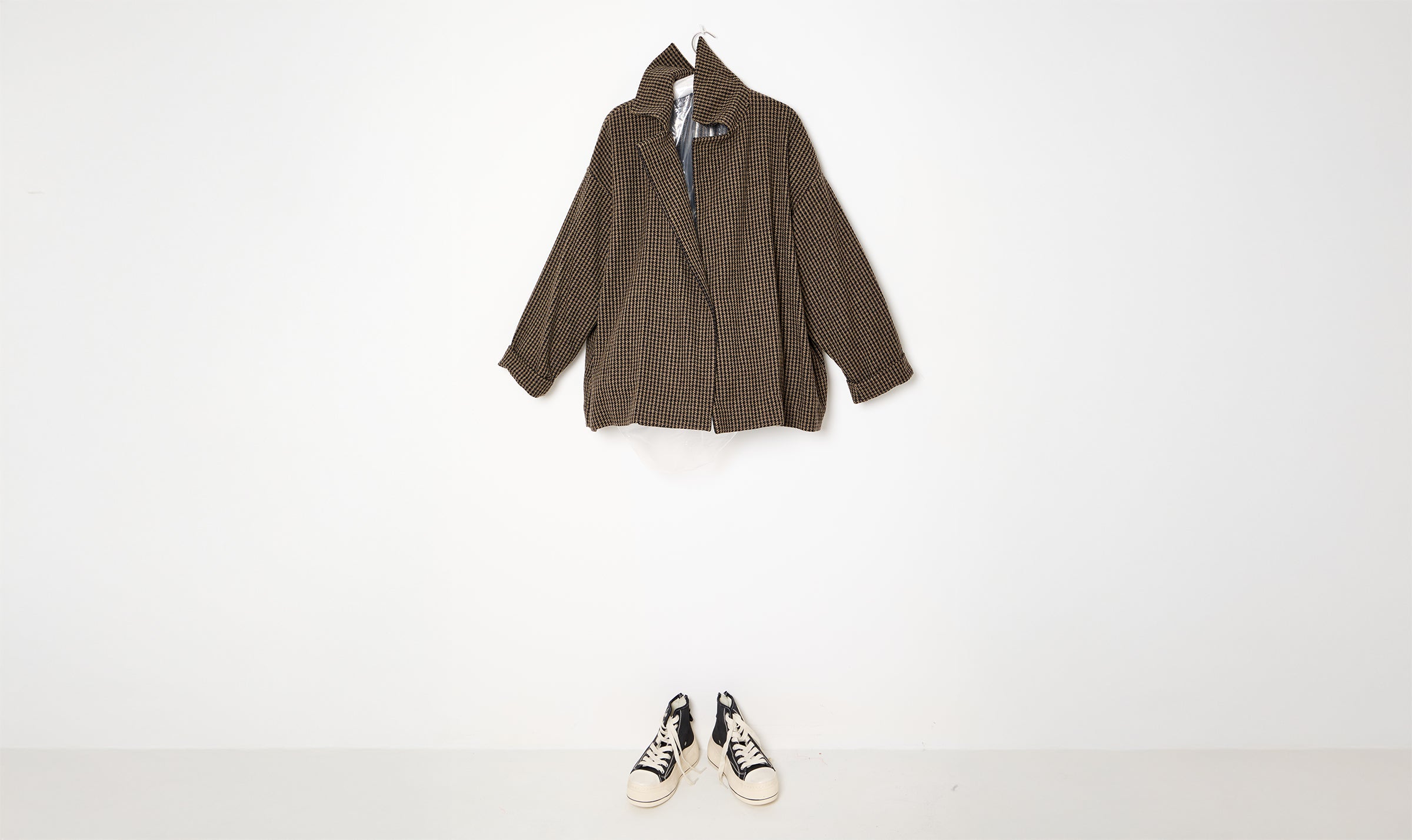 black brown wool coat
