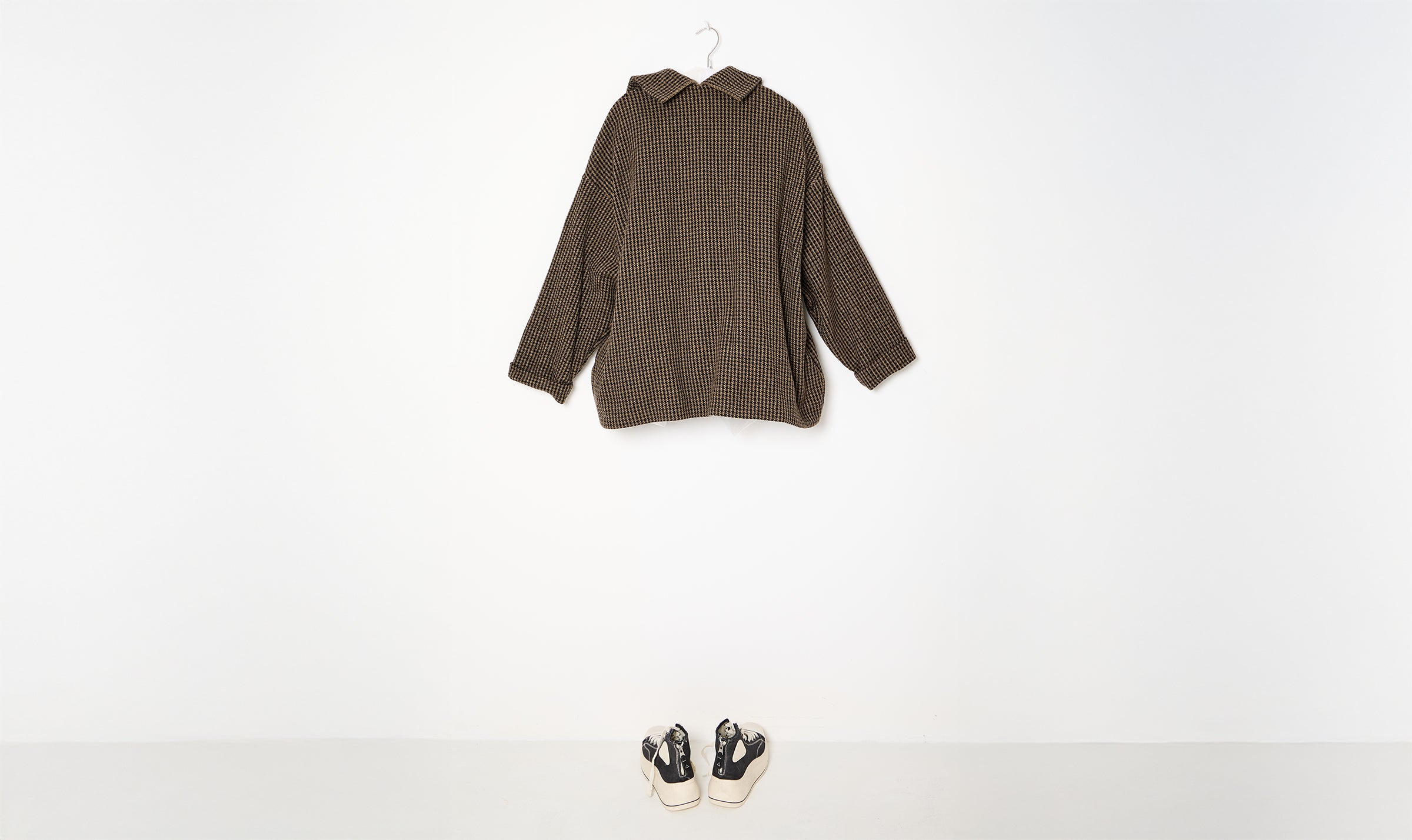 black brown wool coat