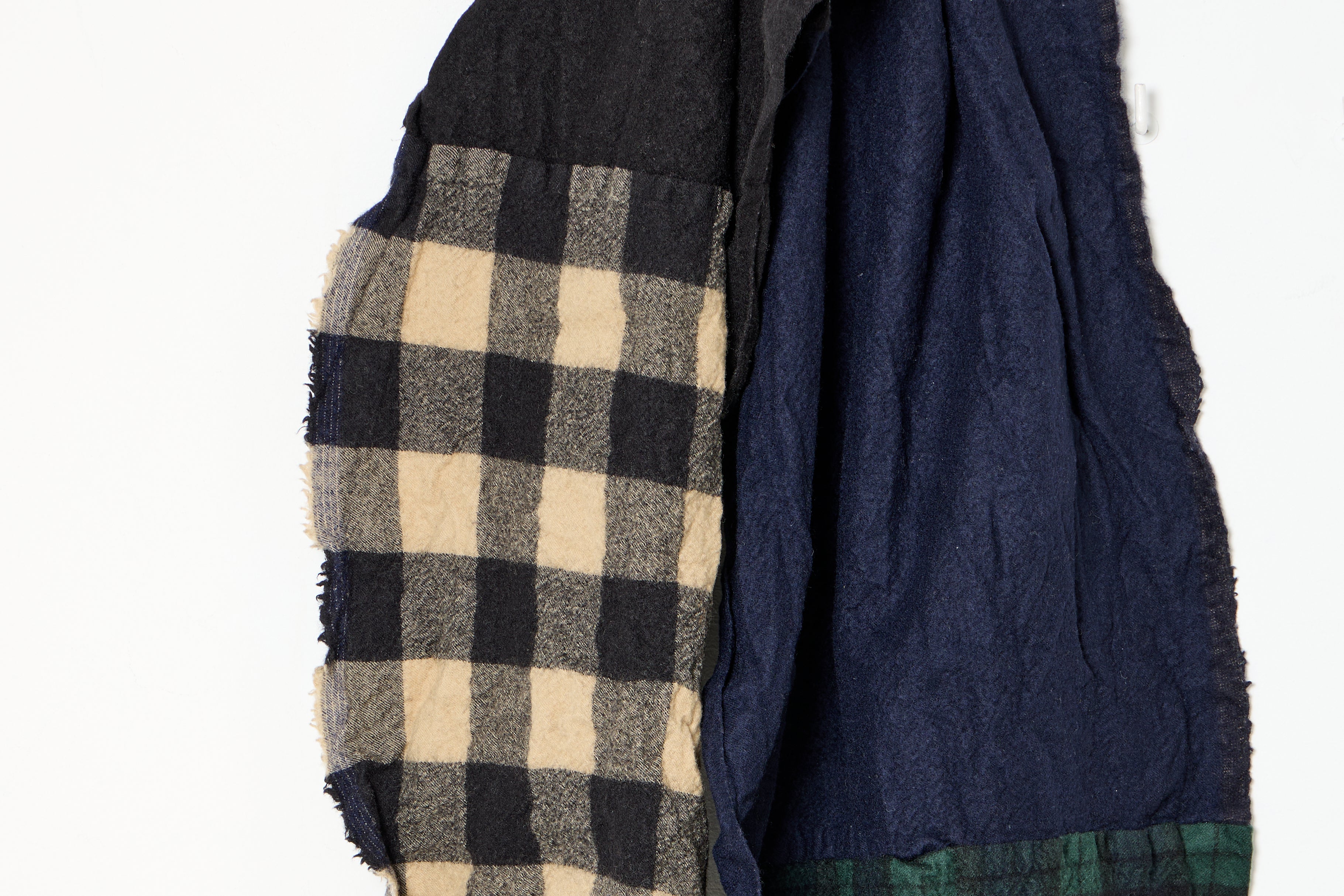 patchwork tartan scarf