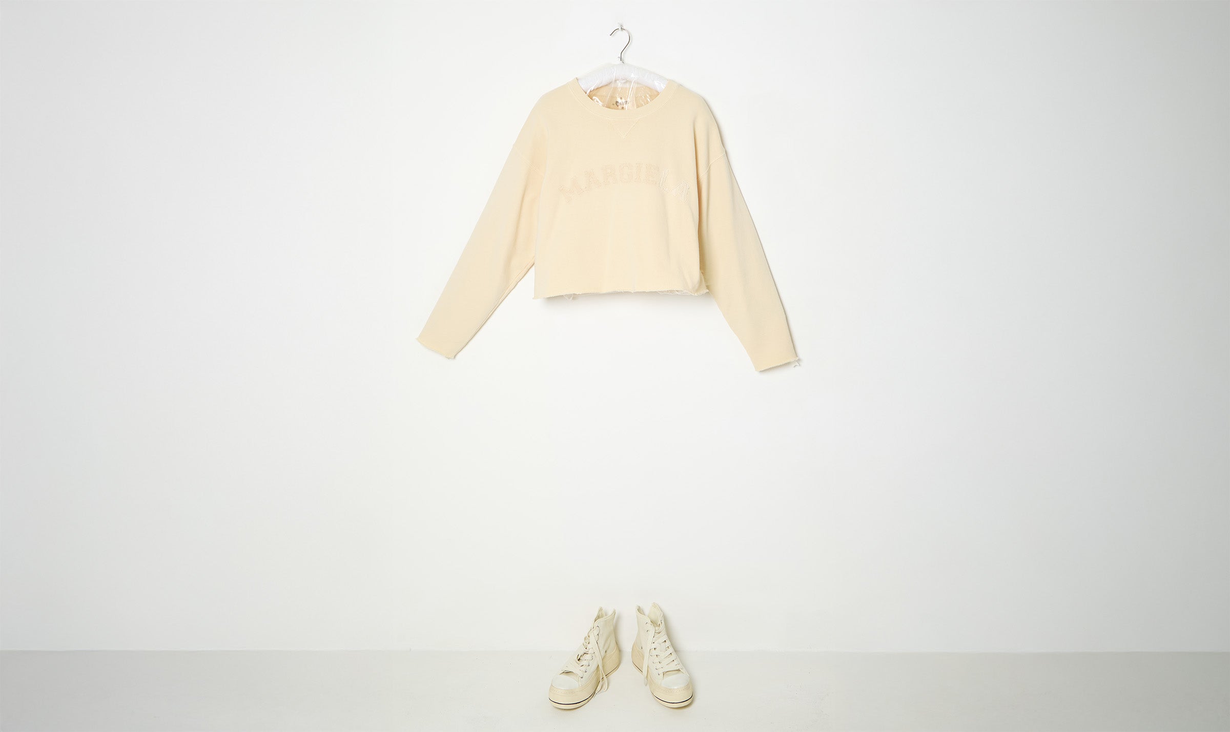 light yellow cotton sweatshirt