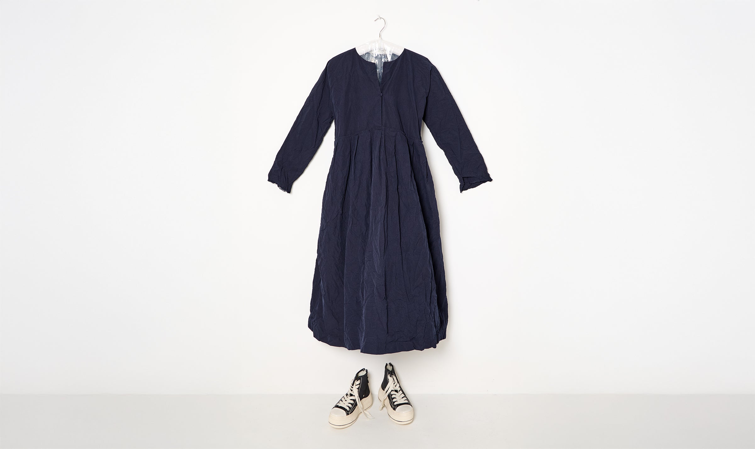blue cotton dress