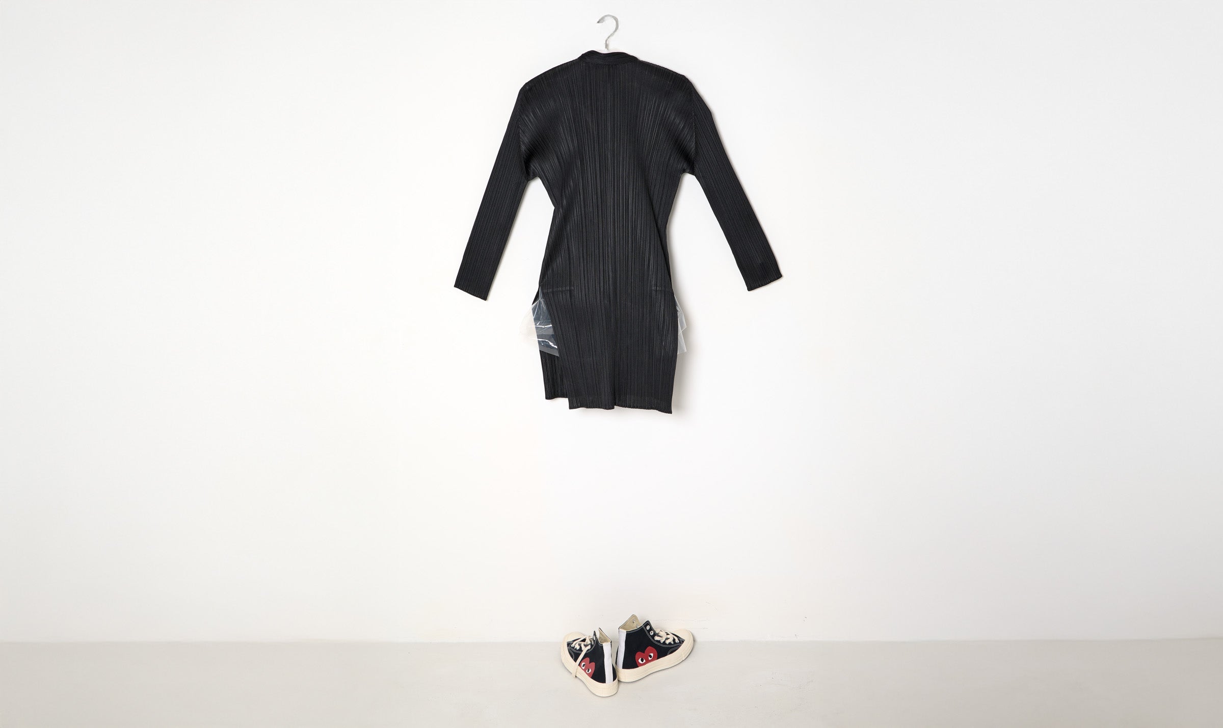 Black Pleated Chemise