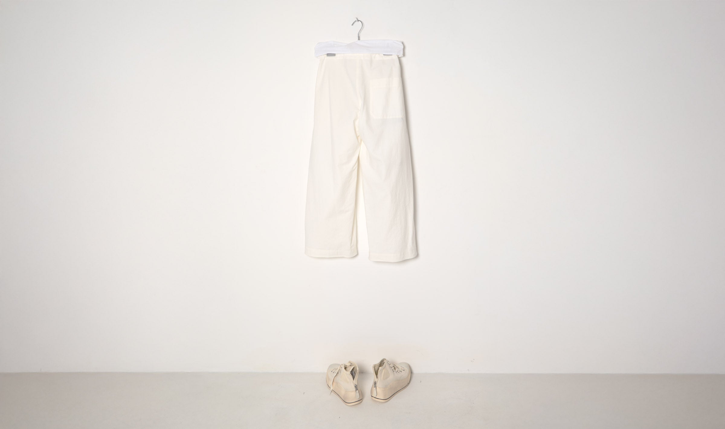 Soft Light Ecru Cotton Denim