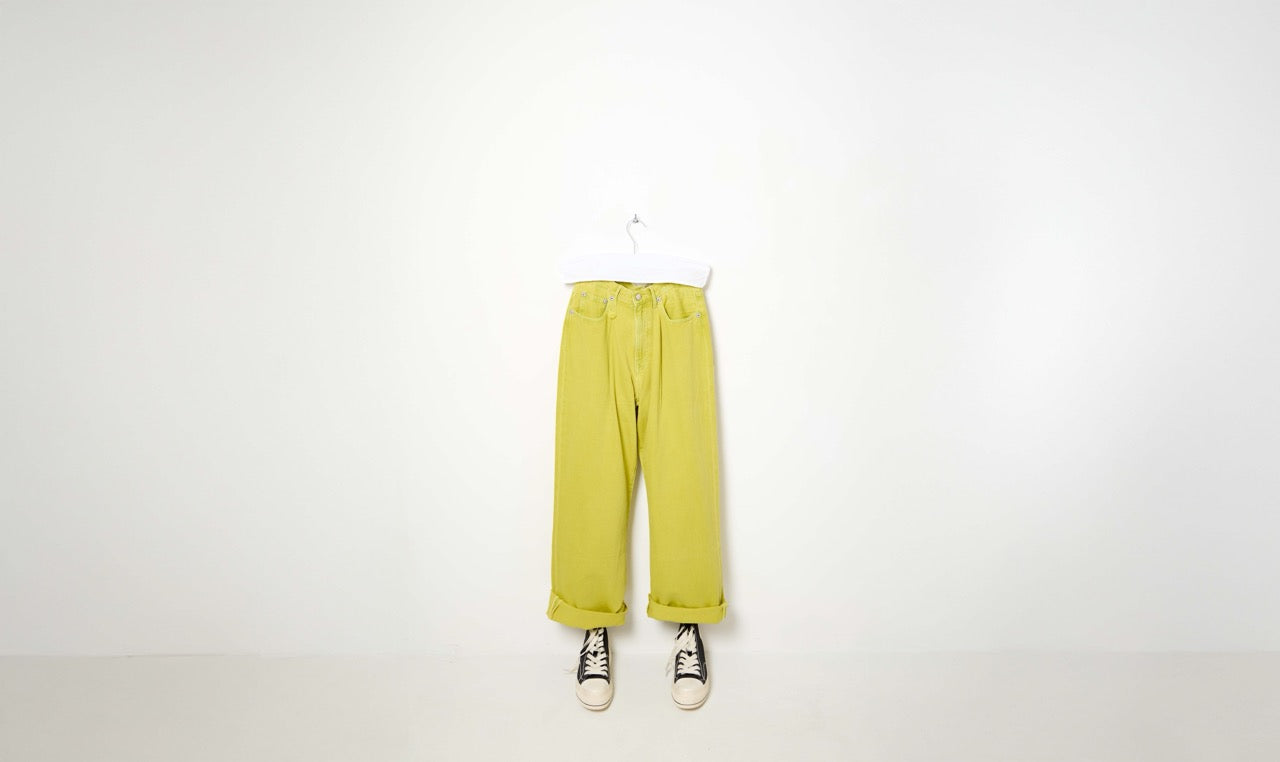 vibrant yellow damon jeans