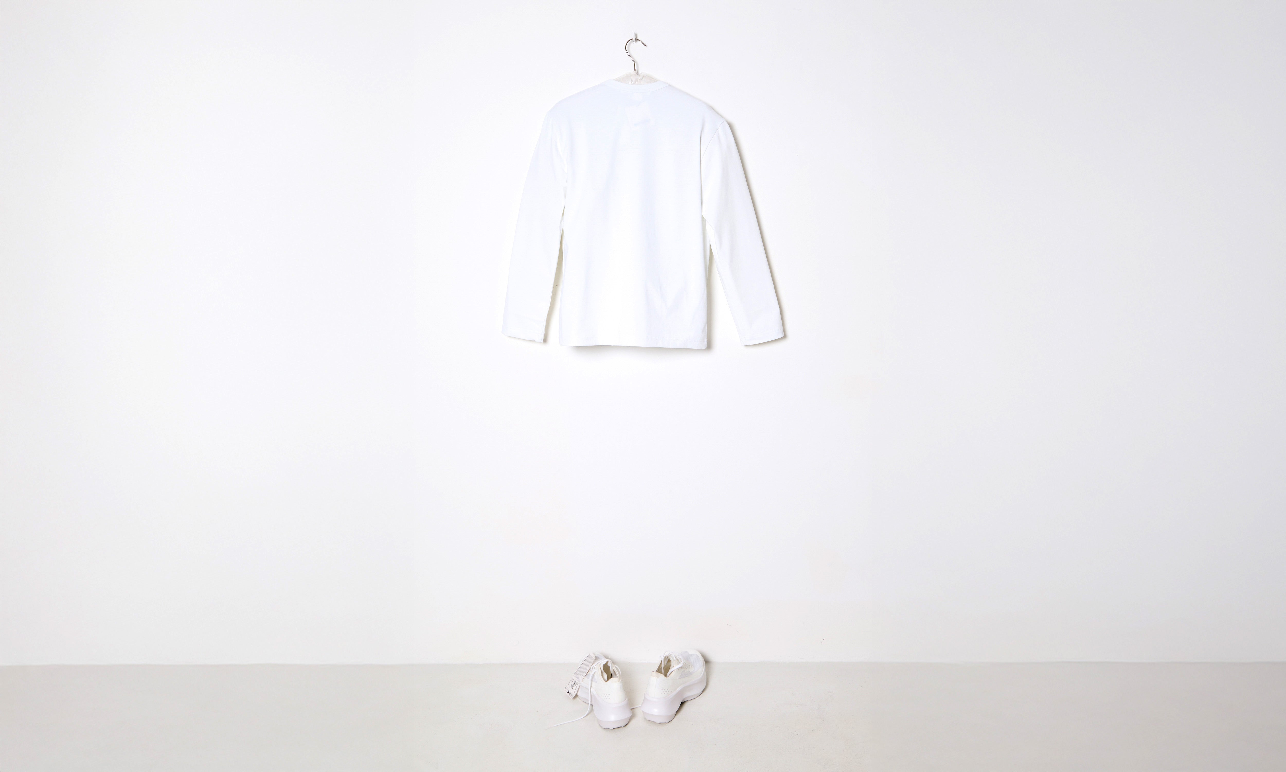 White Poly Cargo Shirt