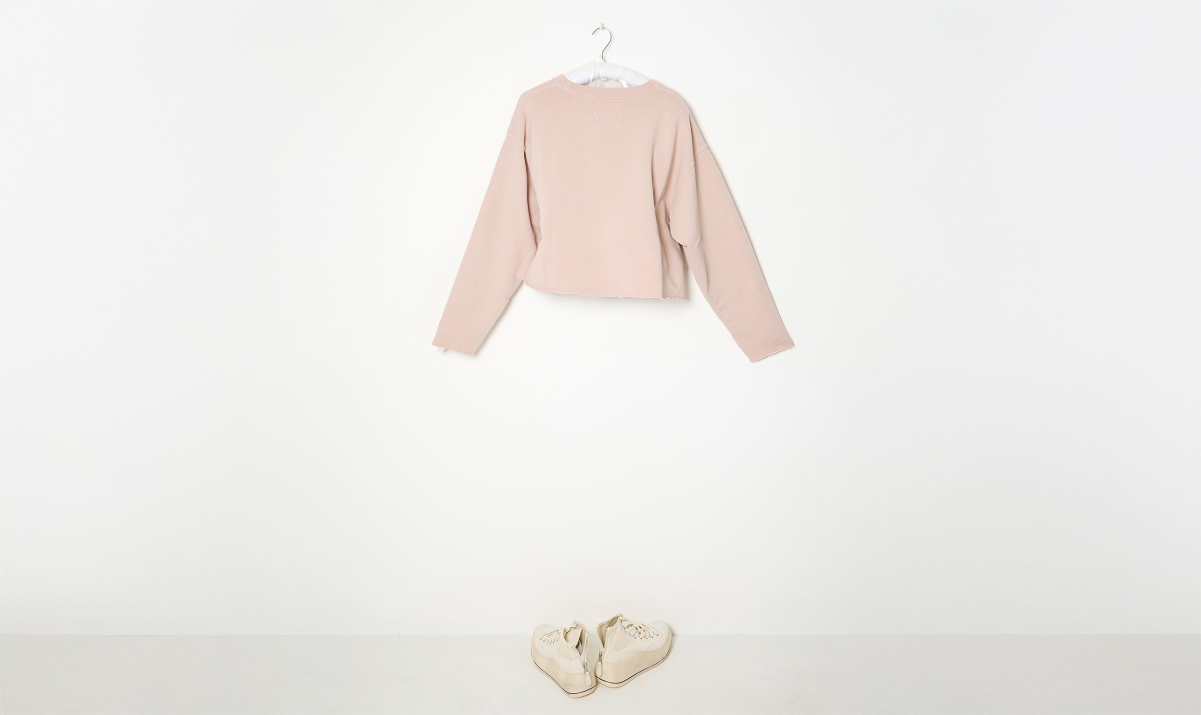 light pink logo sweatshirt