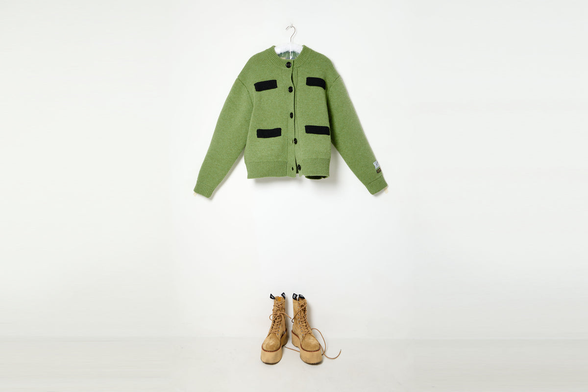 Mid Code Becou10Zot Cardigan & Sppar5Lal Foulard Set
