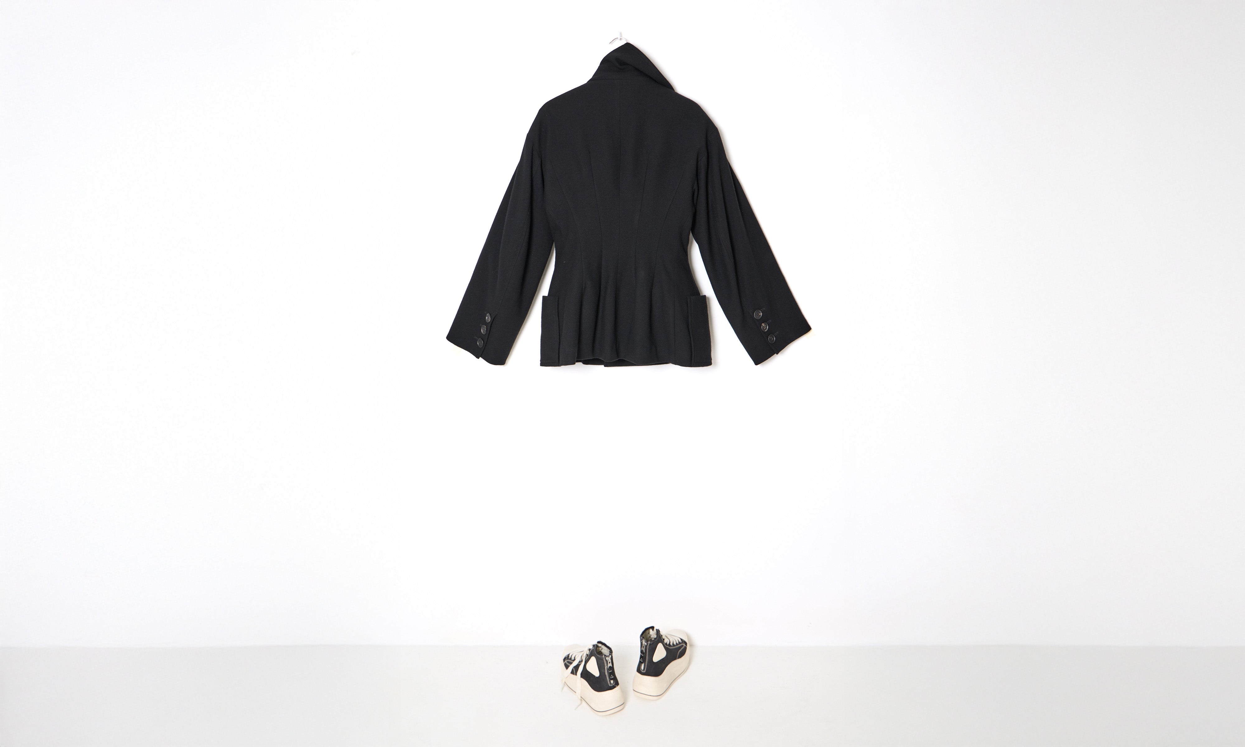 Black Wool Pea Coat