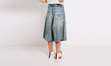 short denim trousers