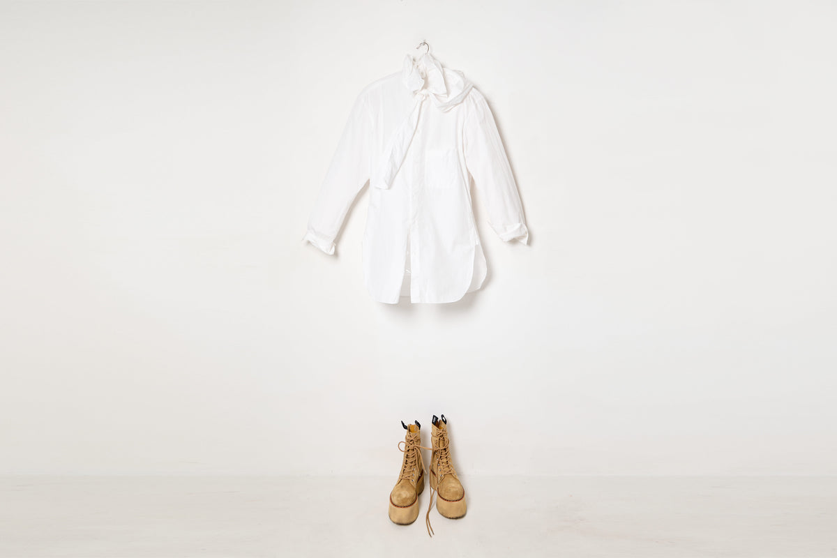 U-Bow Collar Shirt