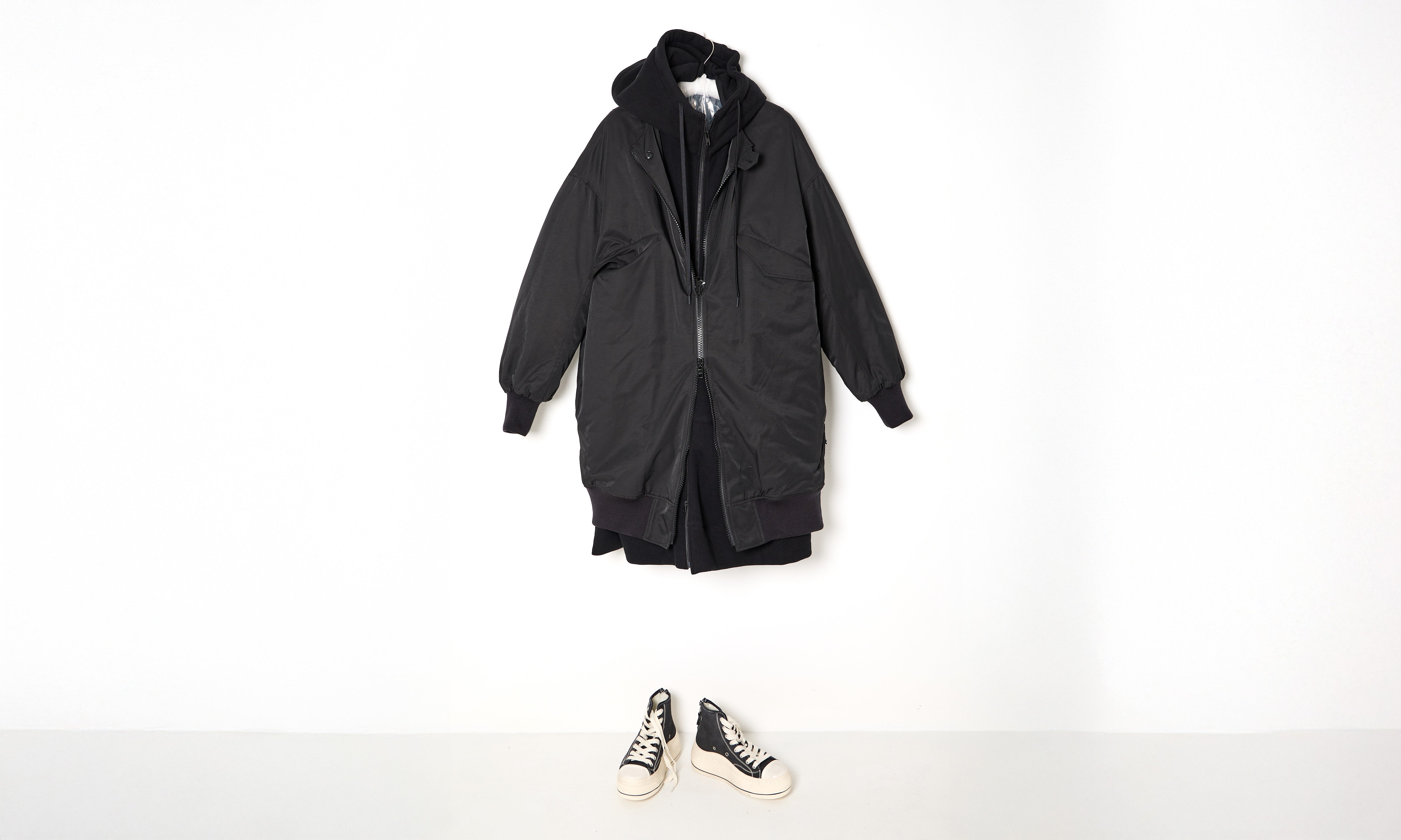Double Layered Bomber Coat