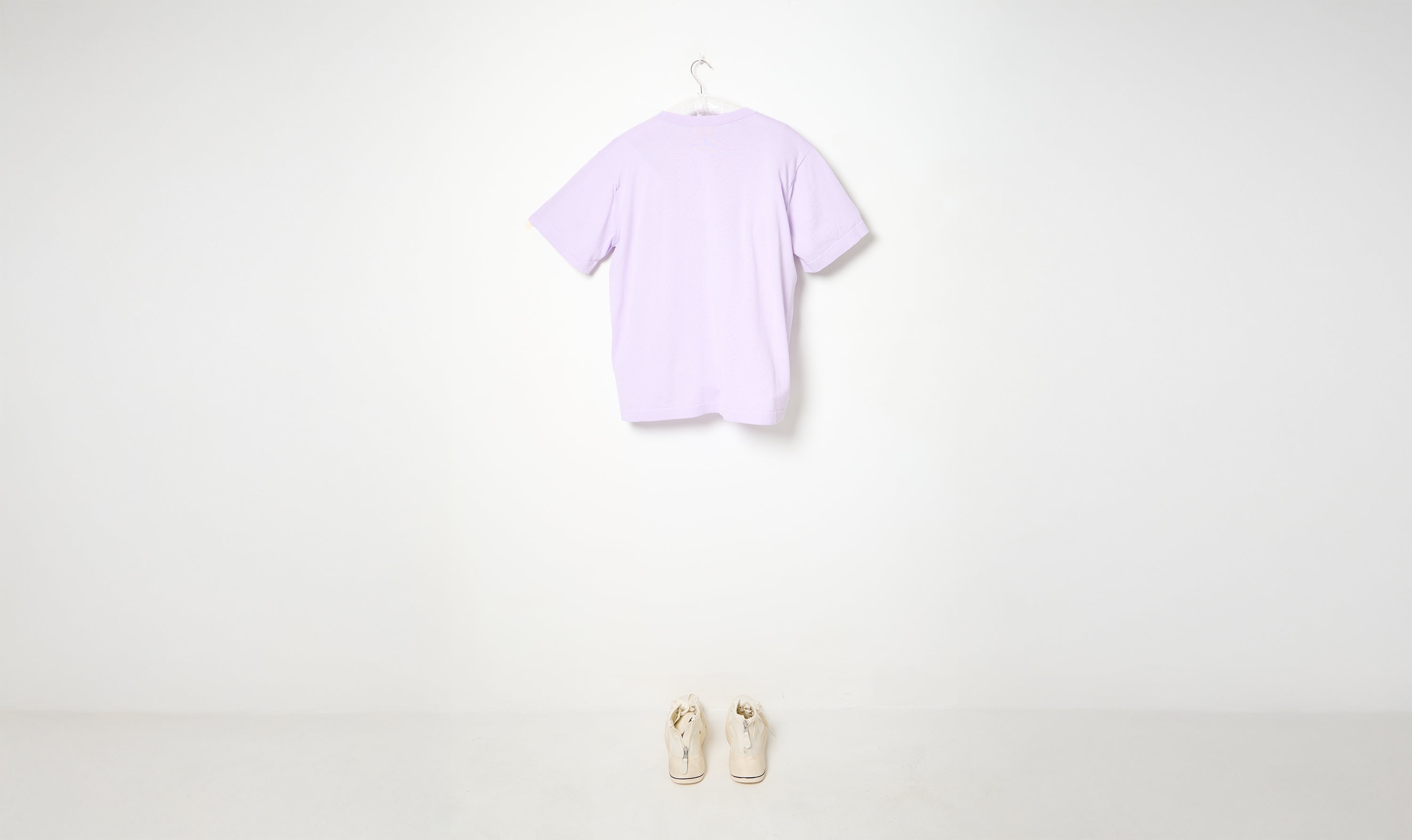 lilac slouchy cotton t-shirt