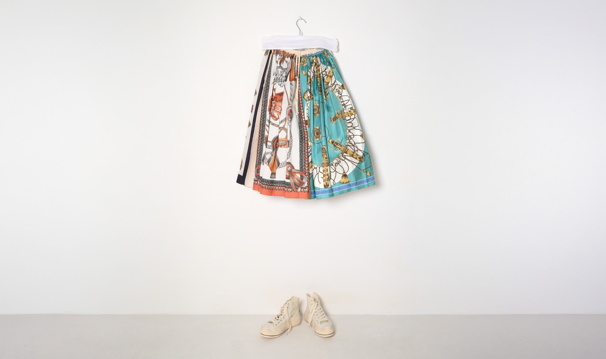 Foulard Print Skirt