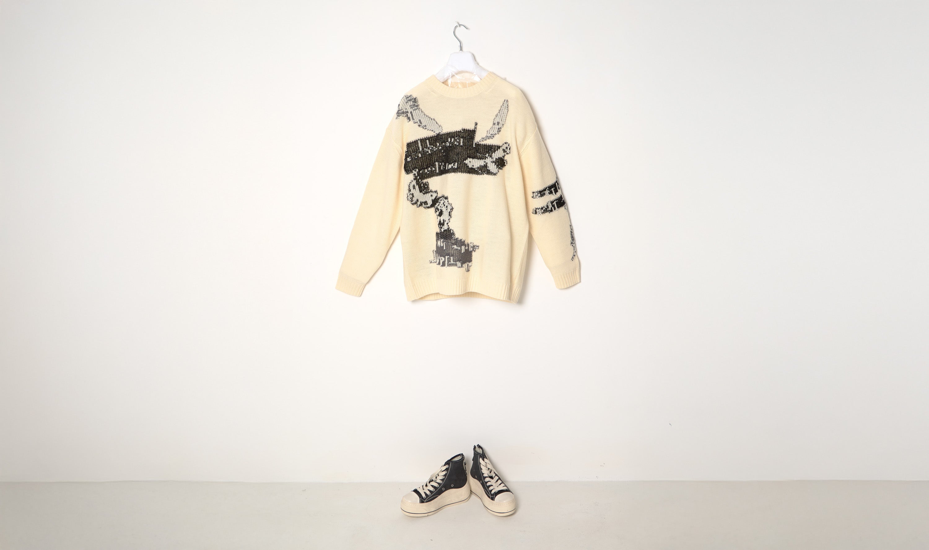 Ivory Jacquard Sweather