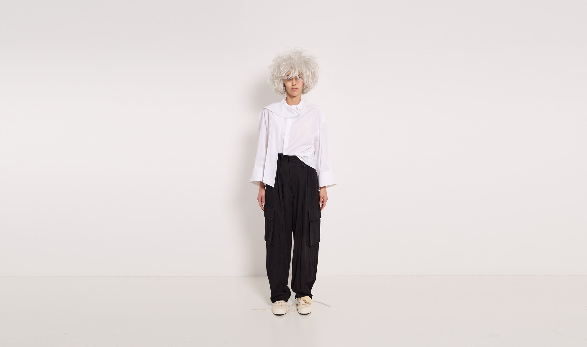 black high waist cotton trousers Après Paris