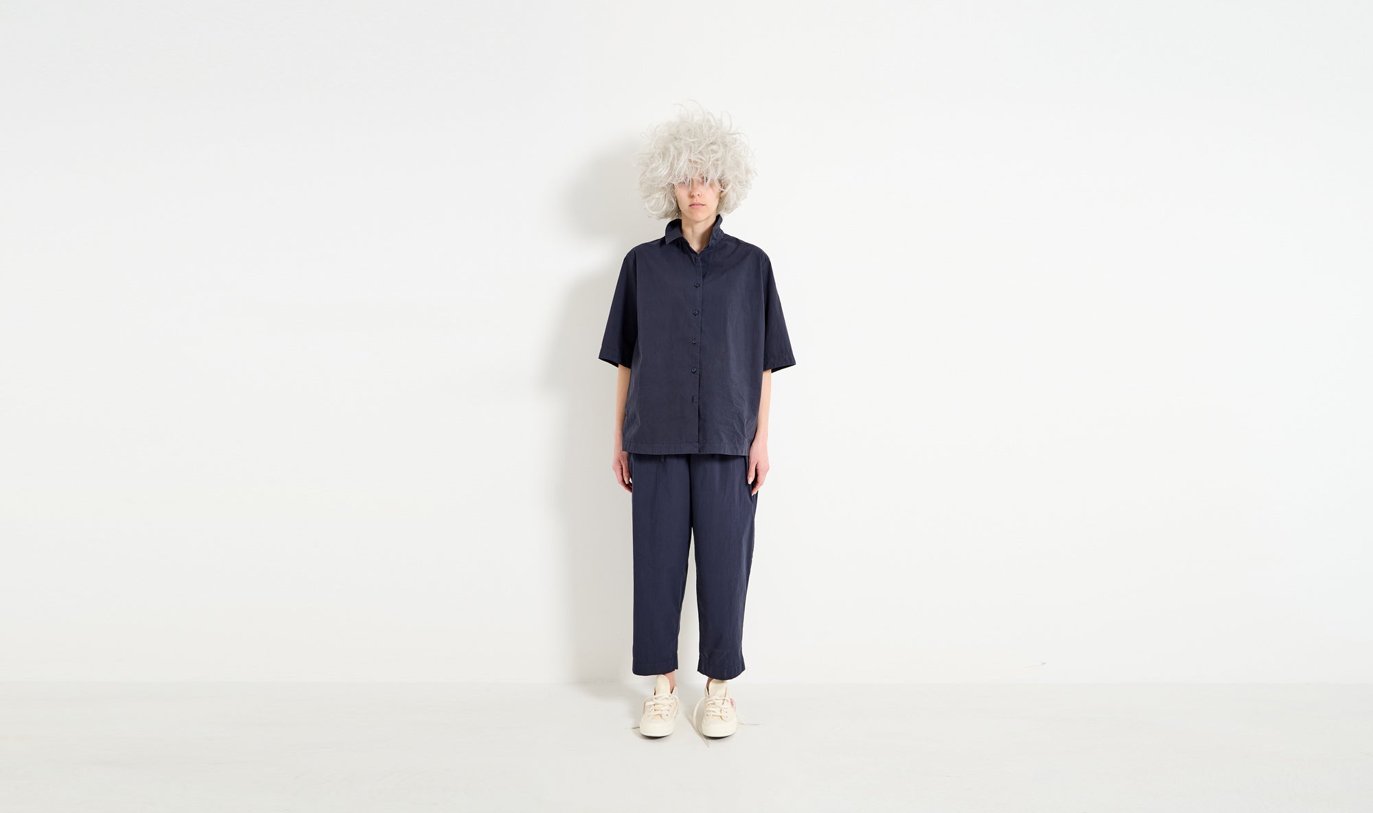 navy cotton outfit