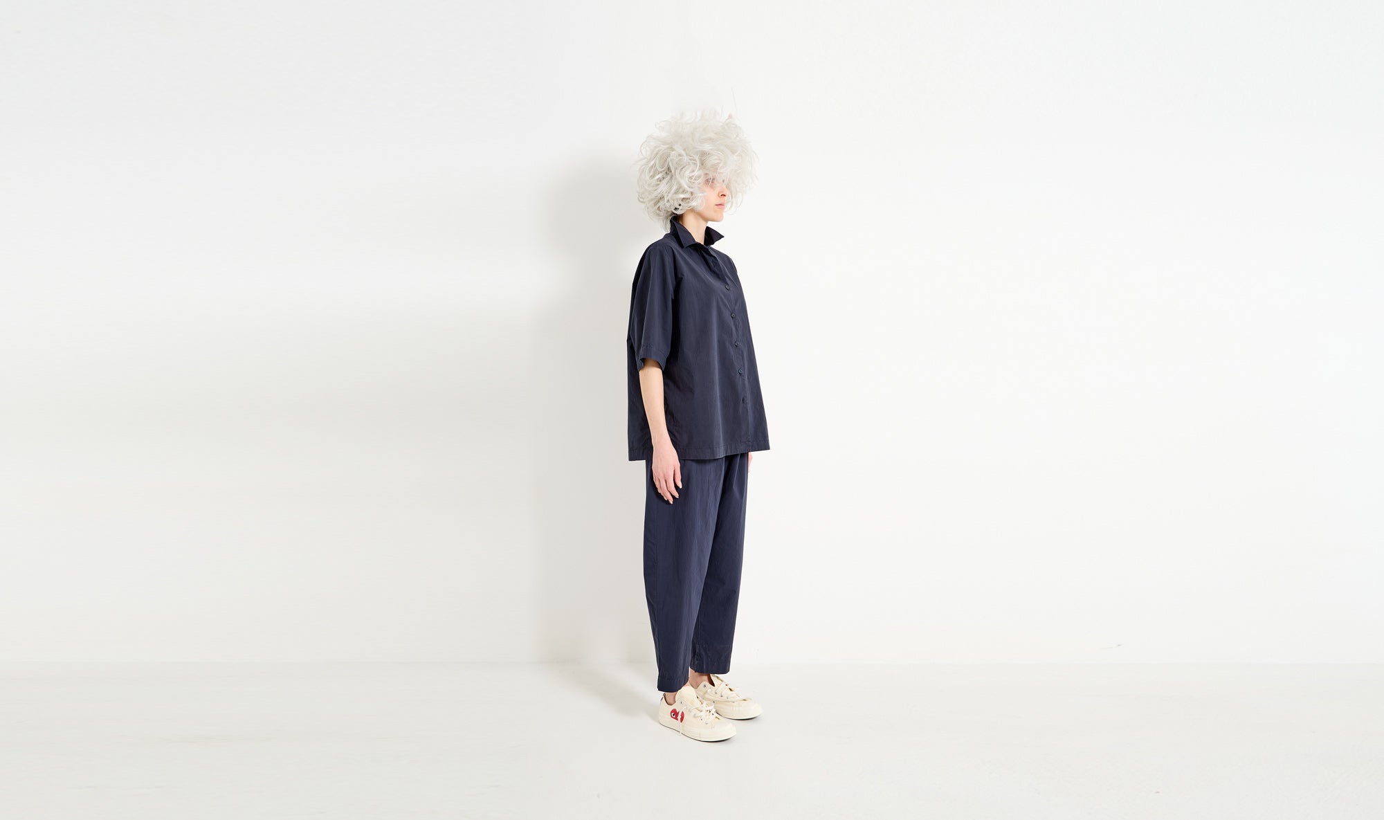 navy cotton outfit