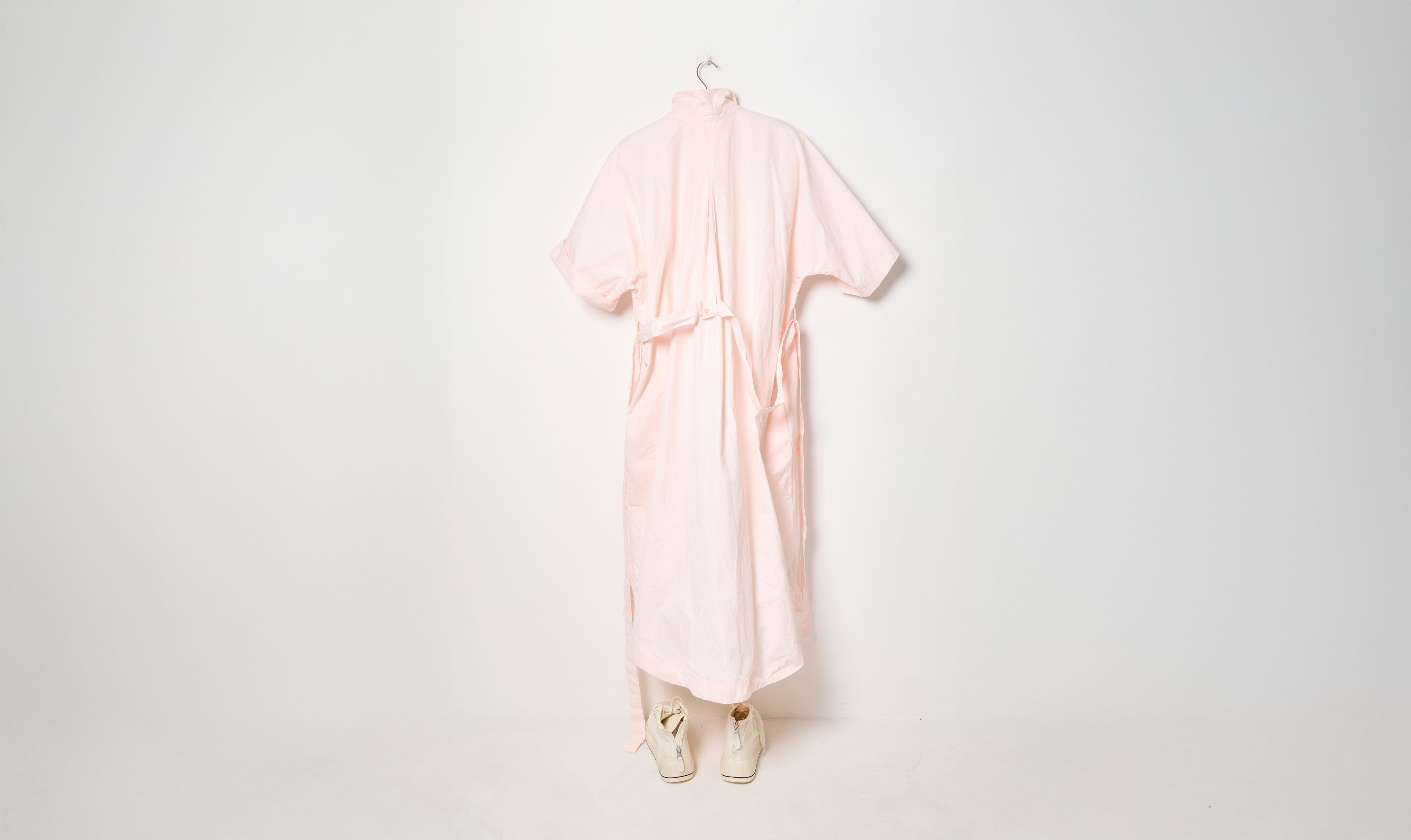 light sakura pink cotton chemise dress