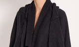 black cotton cardigan