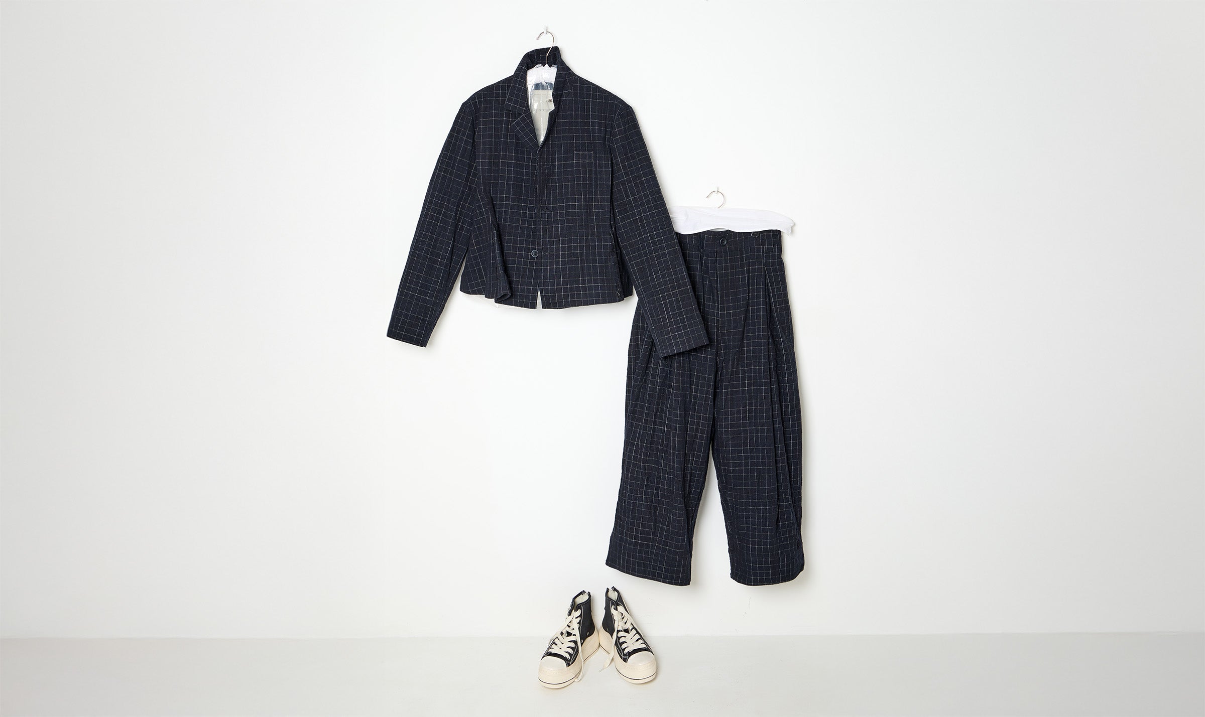 checked cotton outfit