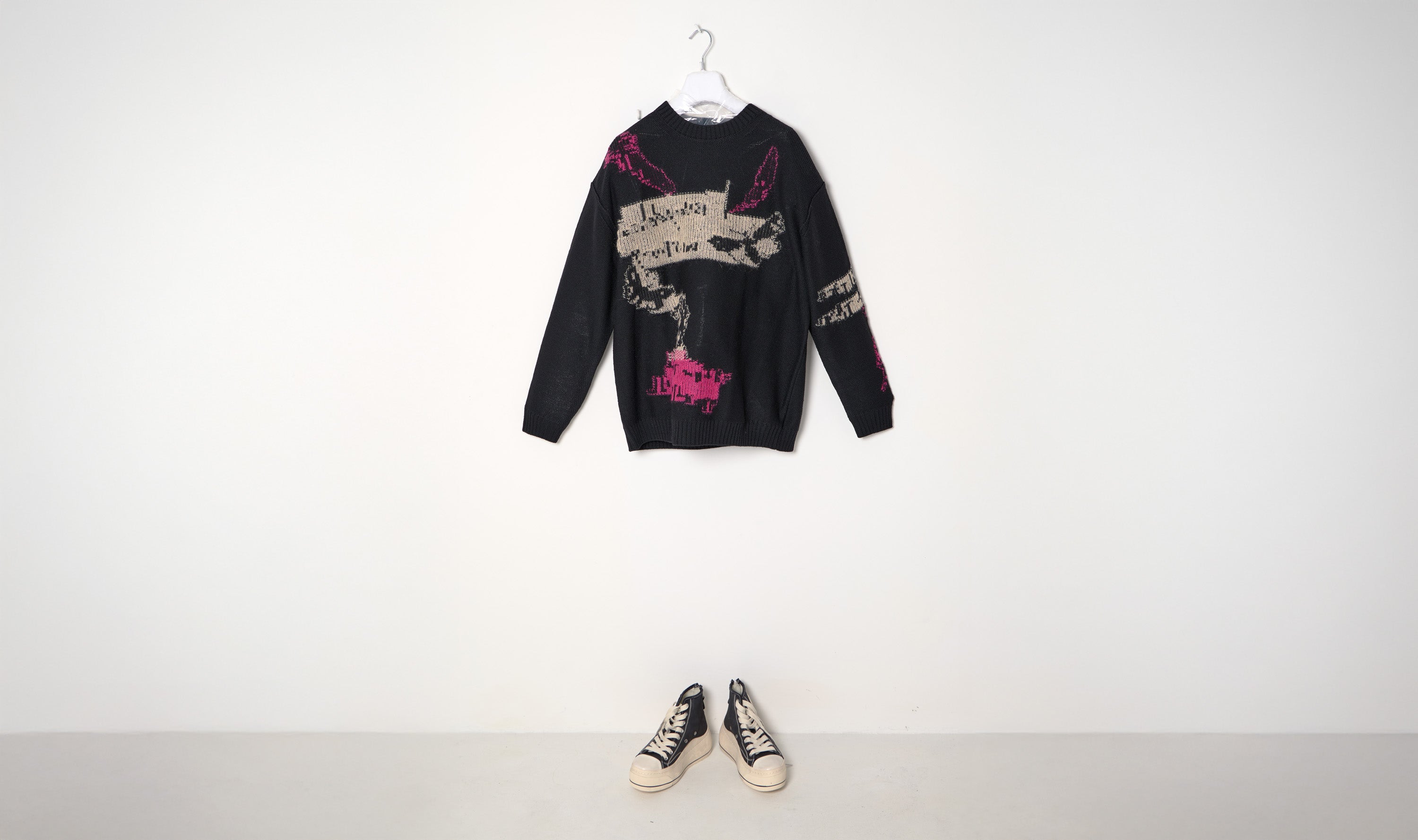 Black Jacquard Sweather