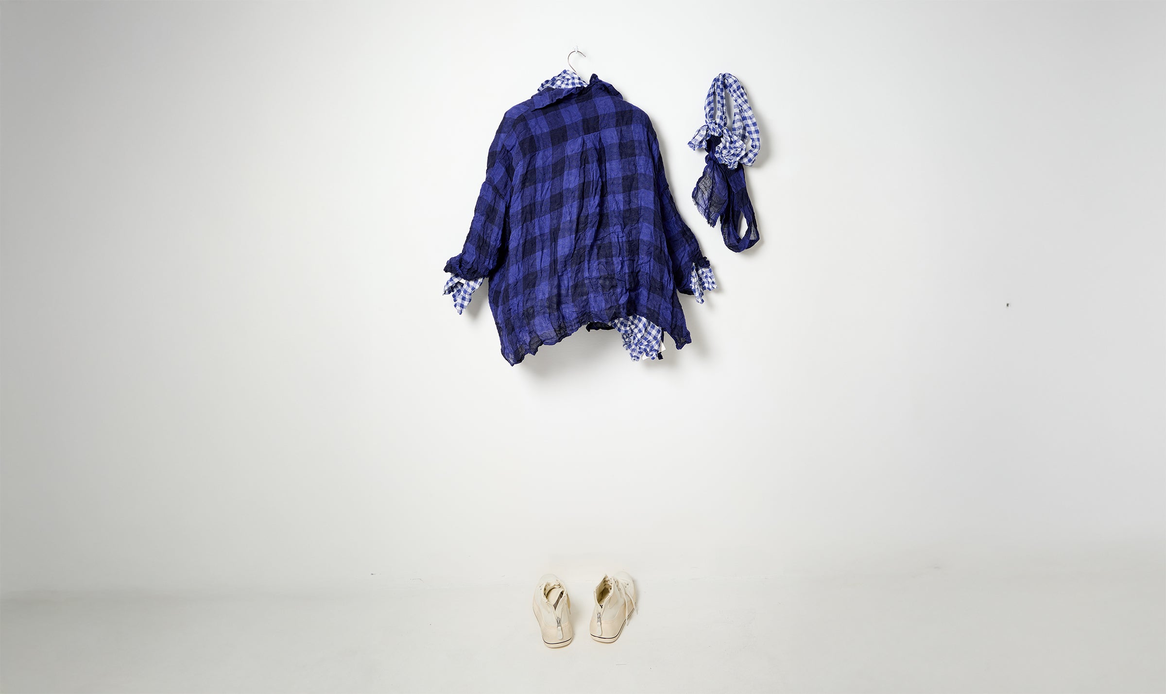 layered check Daniela Gregis look