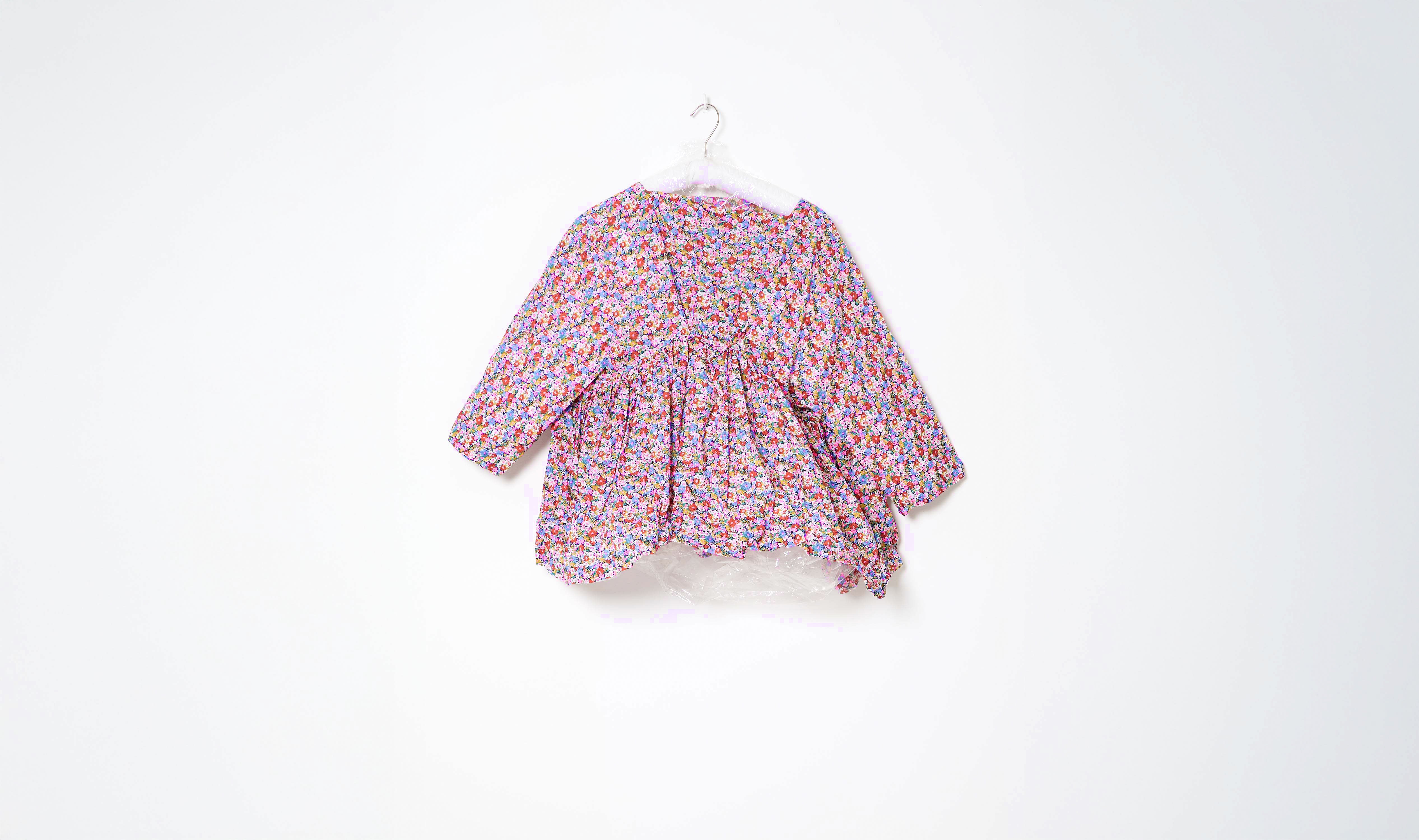 Floral Print Multicolor Cotton Blouse