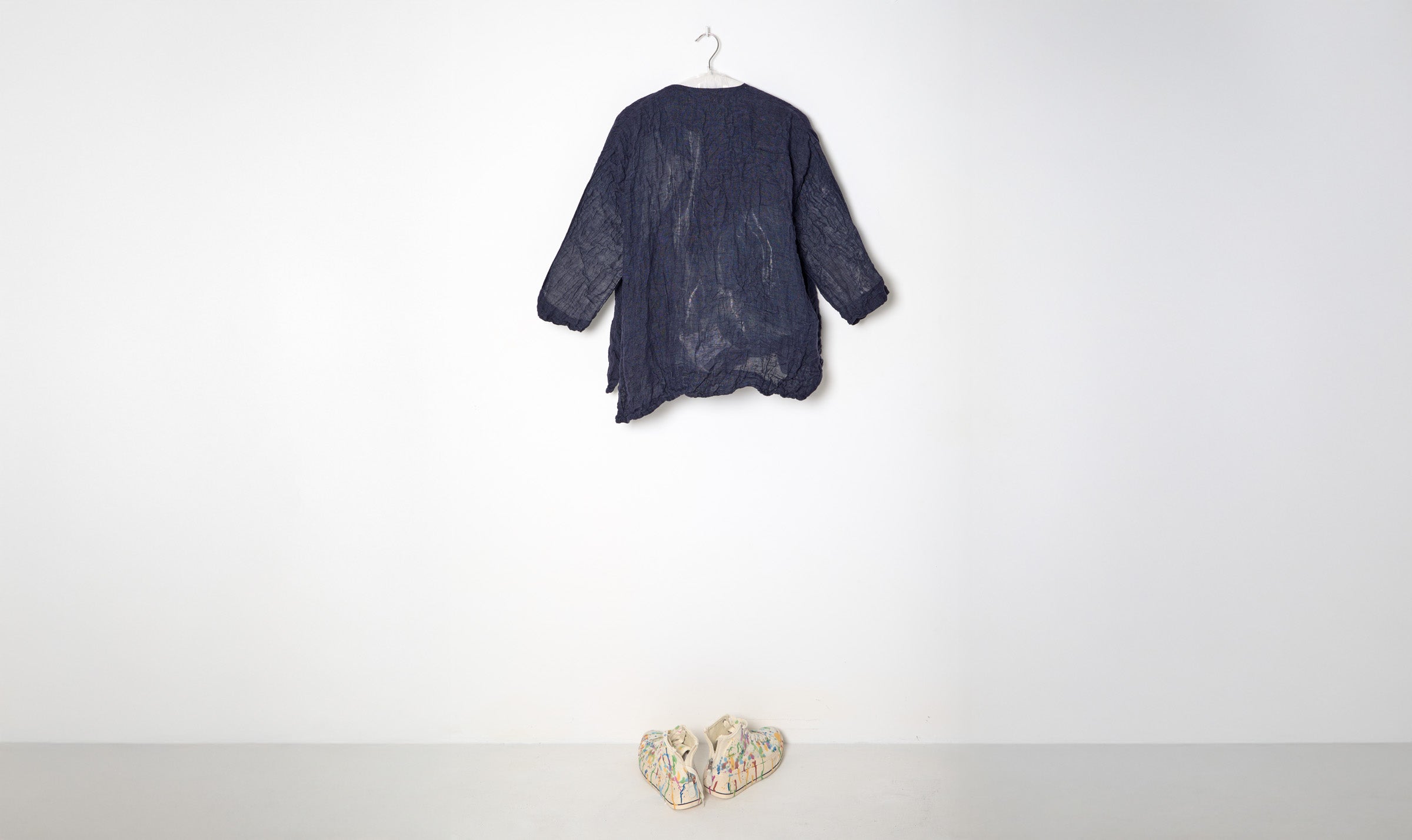 navy linen gauze tunic
