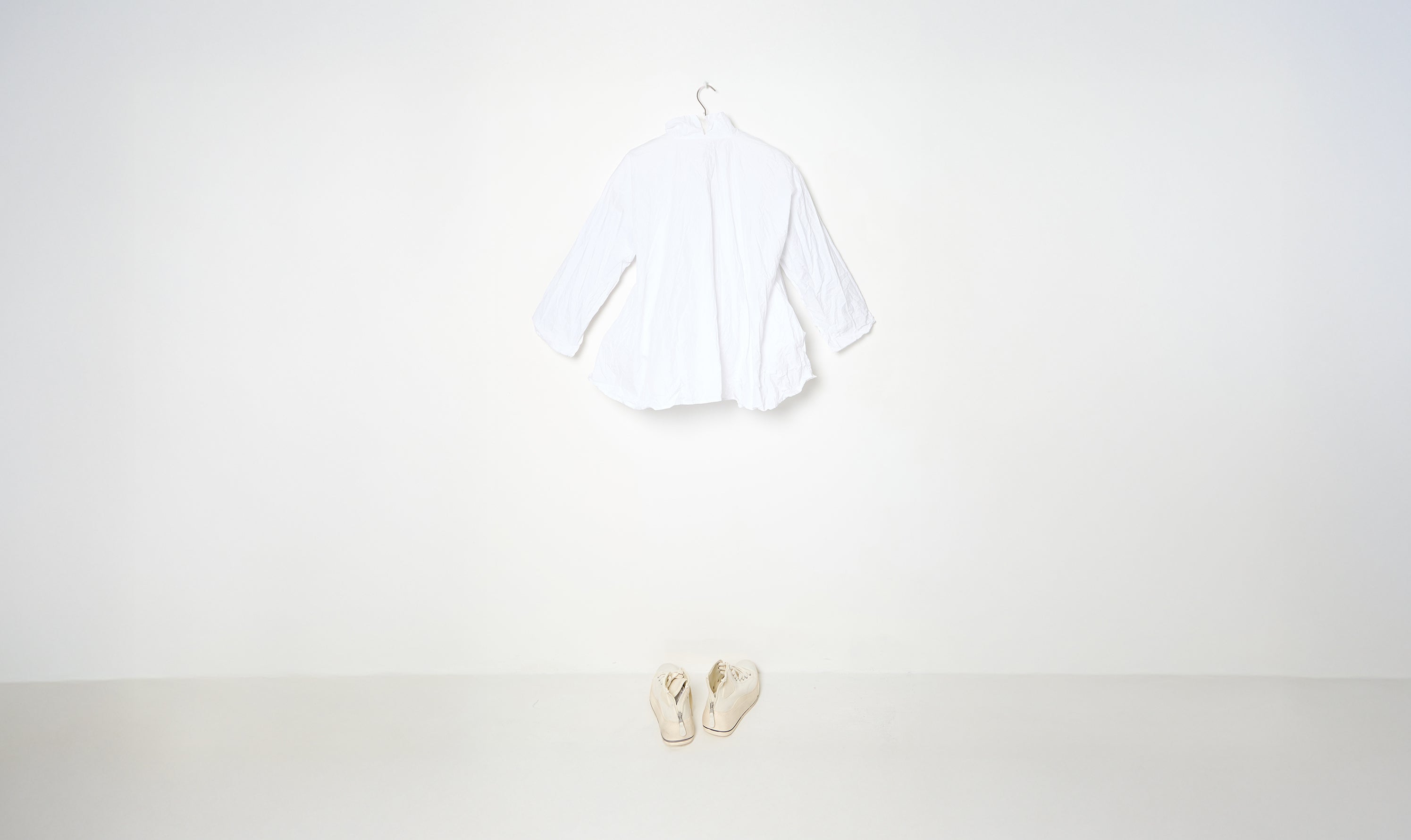 washed cotton white blouse