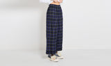 black blue tartan trousers