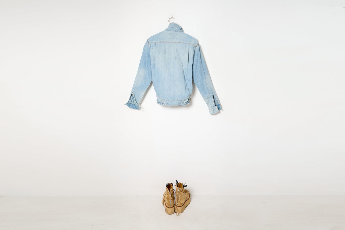 Wrap Around Denim Work Shirt