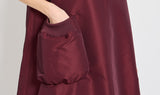 bordeaux sleveeless dress