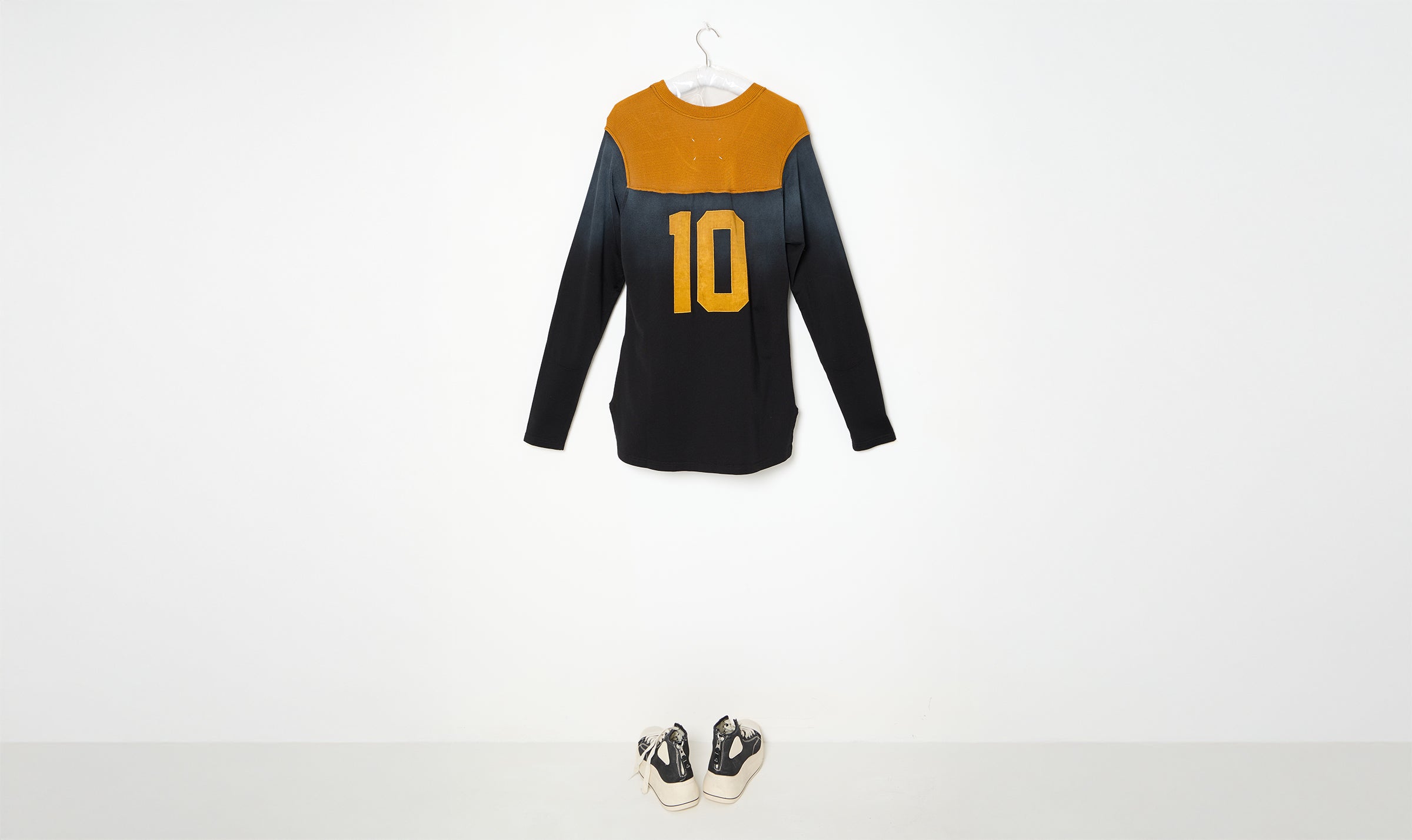 black yellow football jersey n10