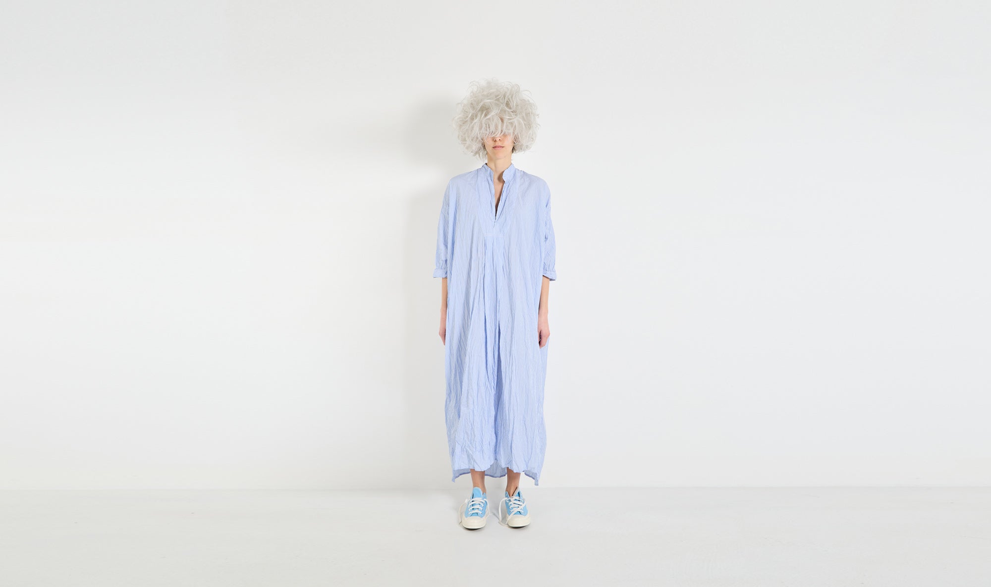 ligh blue cotton dress