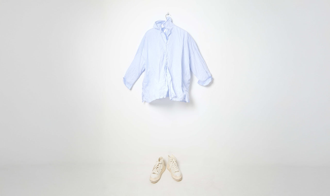 washed cotton uomo shirt