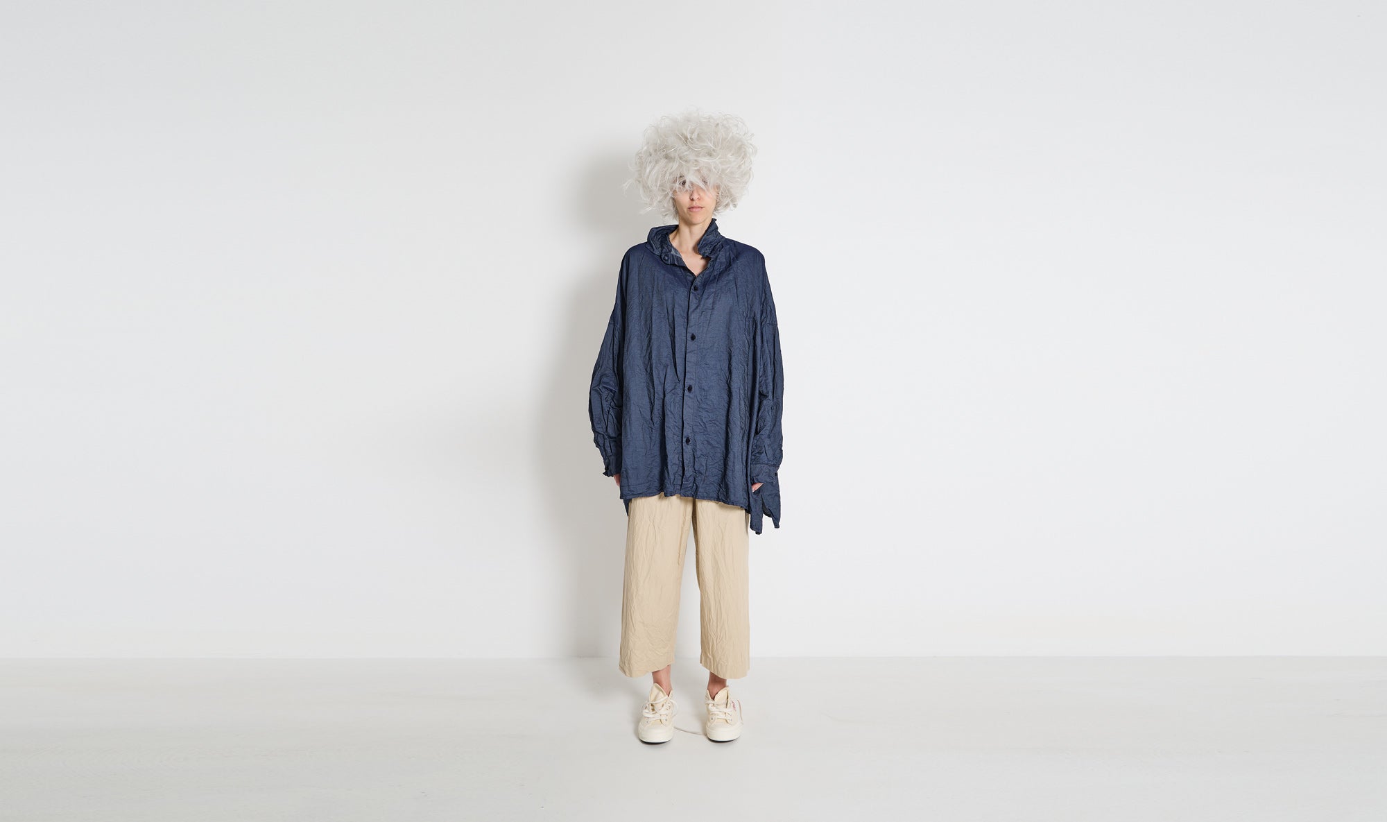 denim navy large shirt