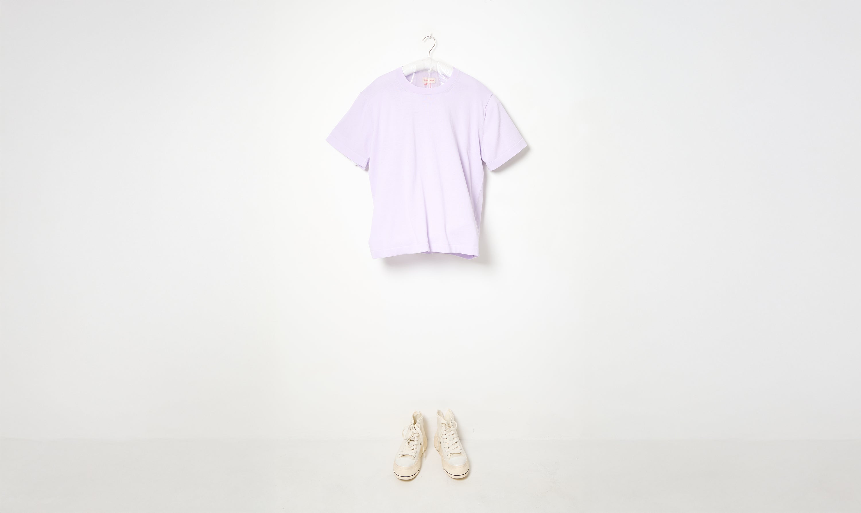 lilac slouchy cotton t-shirt