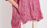 small pink flowers cotton tunic