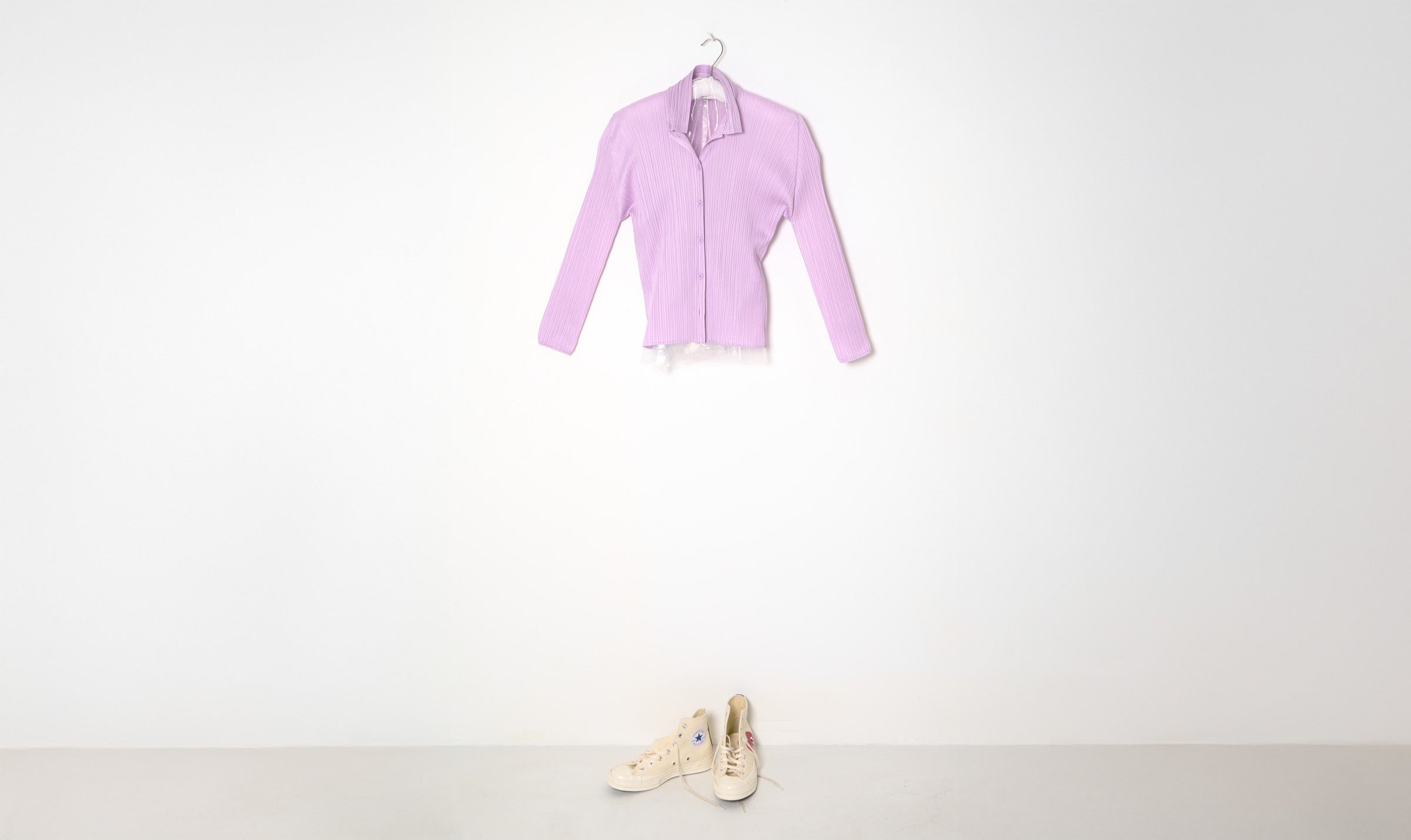 Pink Delicate Pleated Shirt