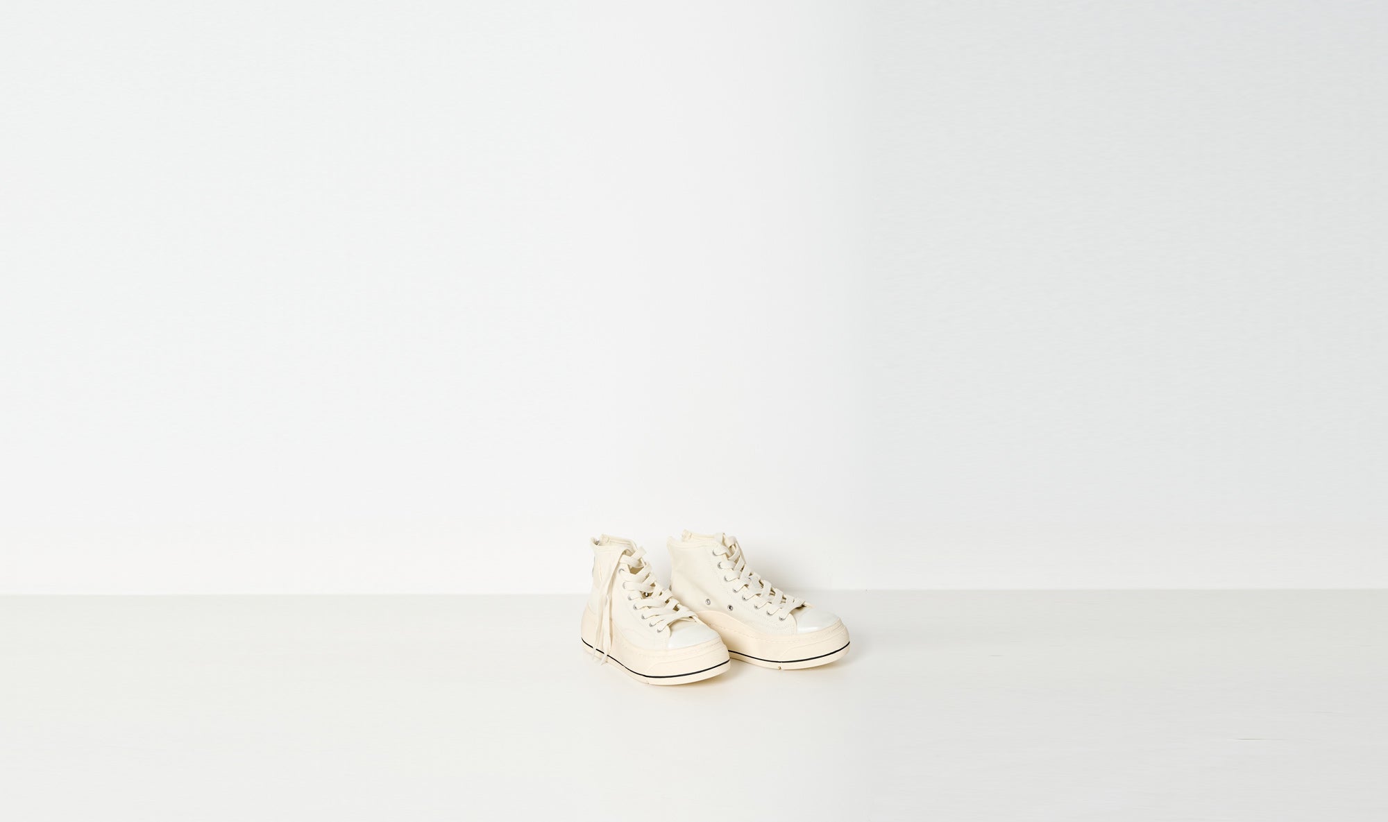 cream sneakers