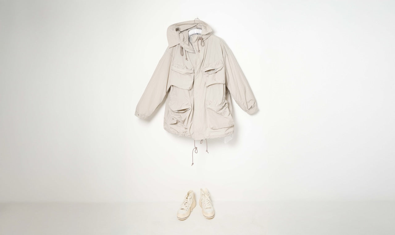 light clay grey nylon jacket
