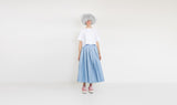 light blue cotton skirt