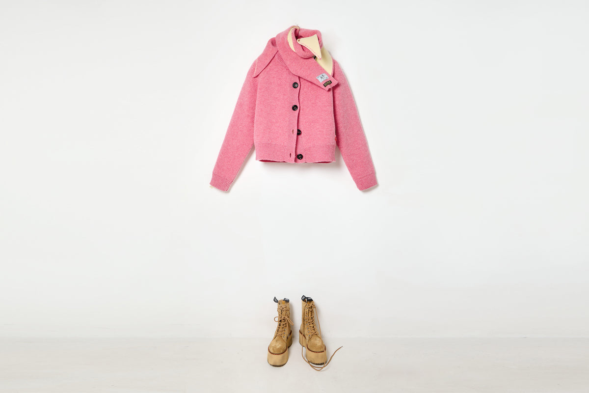 Mid Code Sppar5Lal Cardigan & Foulard Set