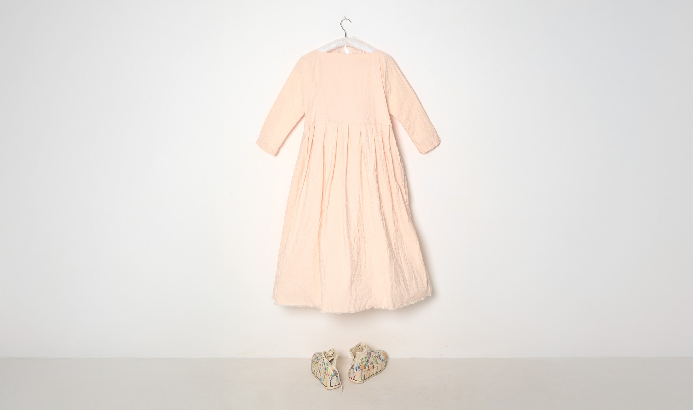 Pale Pink Cotton Dress