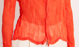 orange polyester shirt