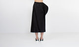 black silk polyester skirt