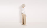 pantaloni beige coulisse cotone