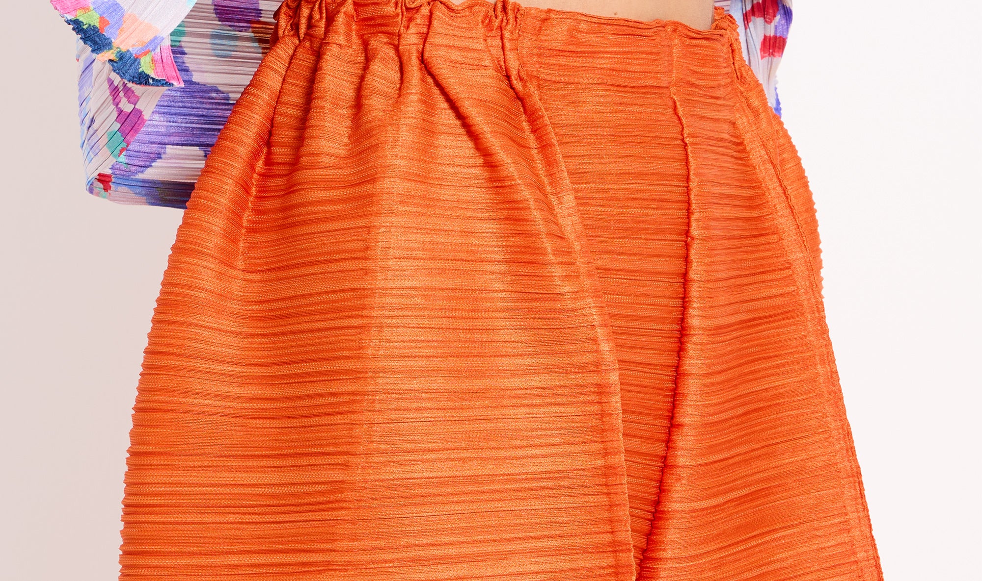 orange plissé trousers Après Paris